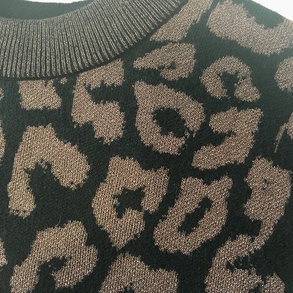 J Crew women’s leopard long sleeve dress. Large size. Stretch fit. - Picture 11 of 14